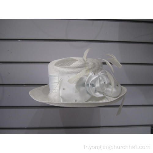 Chapeaux d&#39;église Poly Braid Up Brim pour femmes